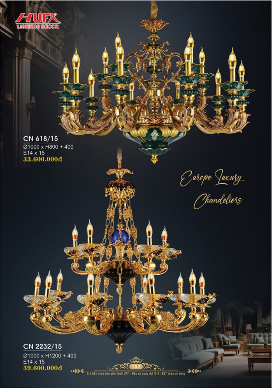 Bảng giá đèn trang trí HUFA